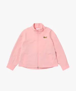 MCC Women's Woven Mesh LS Zip-Up  - Light Pink