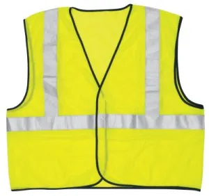 MCR Safety Class II Safety Vests, 4X-Large, Fluorescent Lime, VCL2MLX4