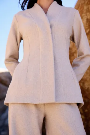 Merino Wool Blend Top (Oatmeal)