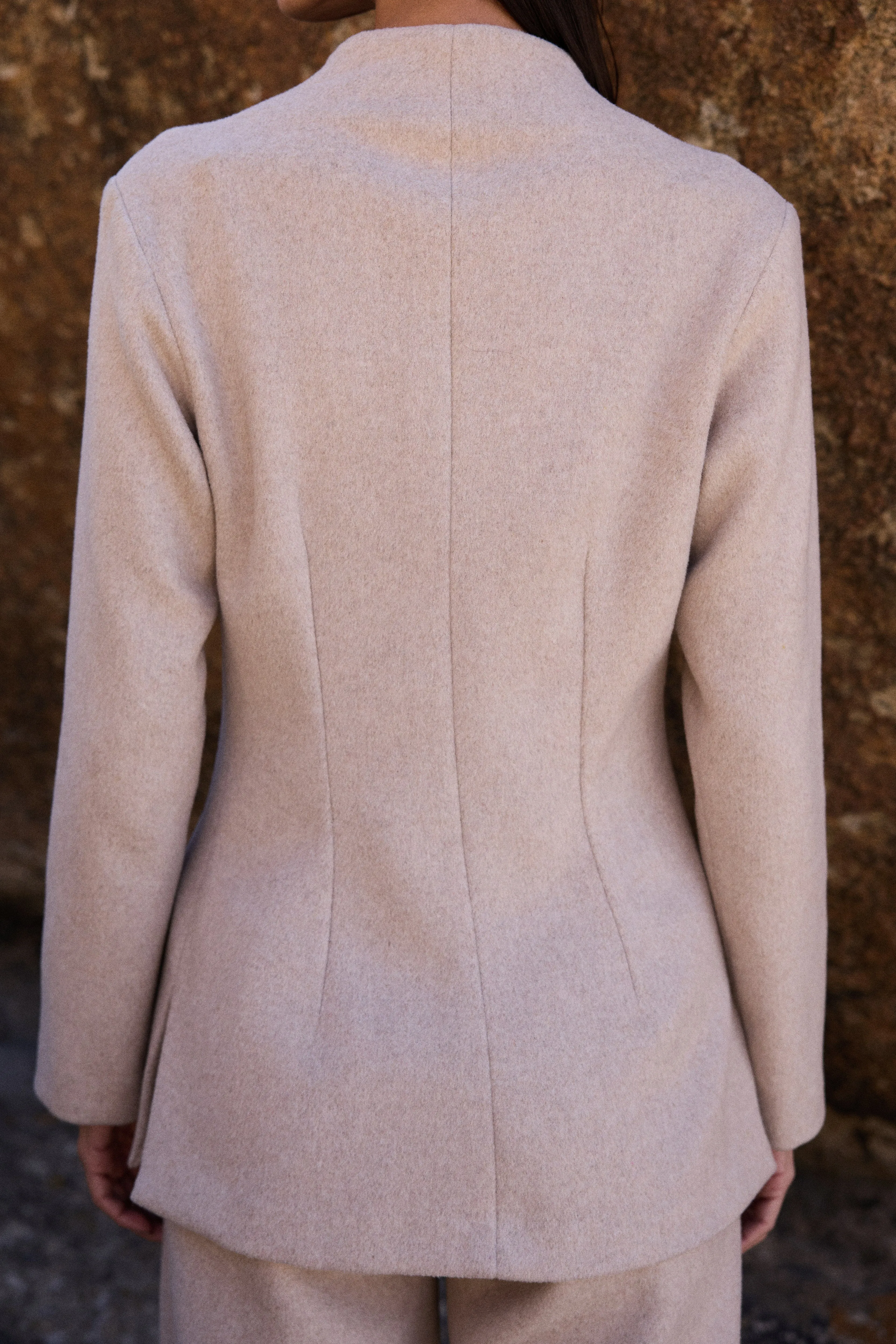 Merino Wool Blend Top (Oatmeal)