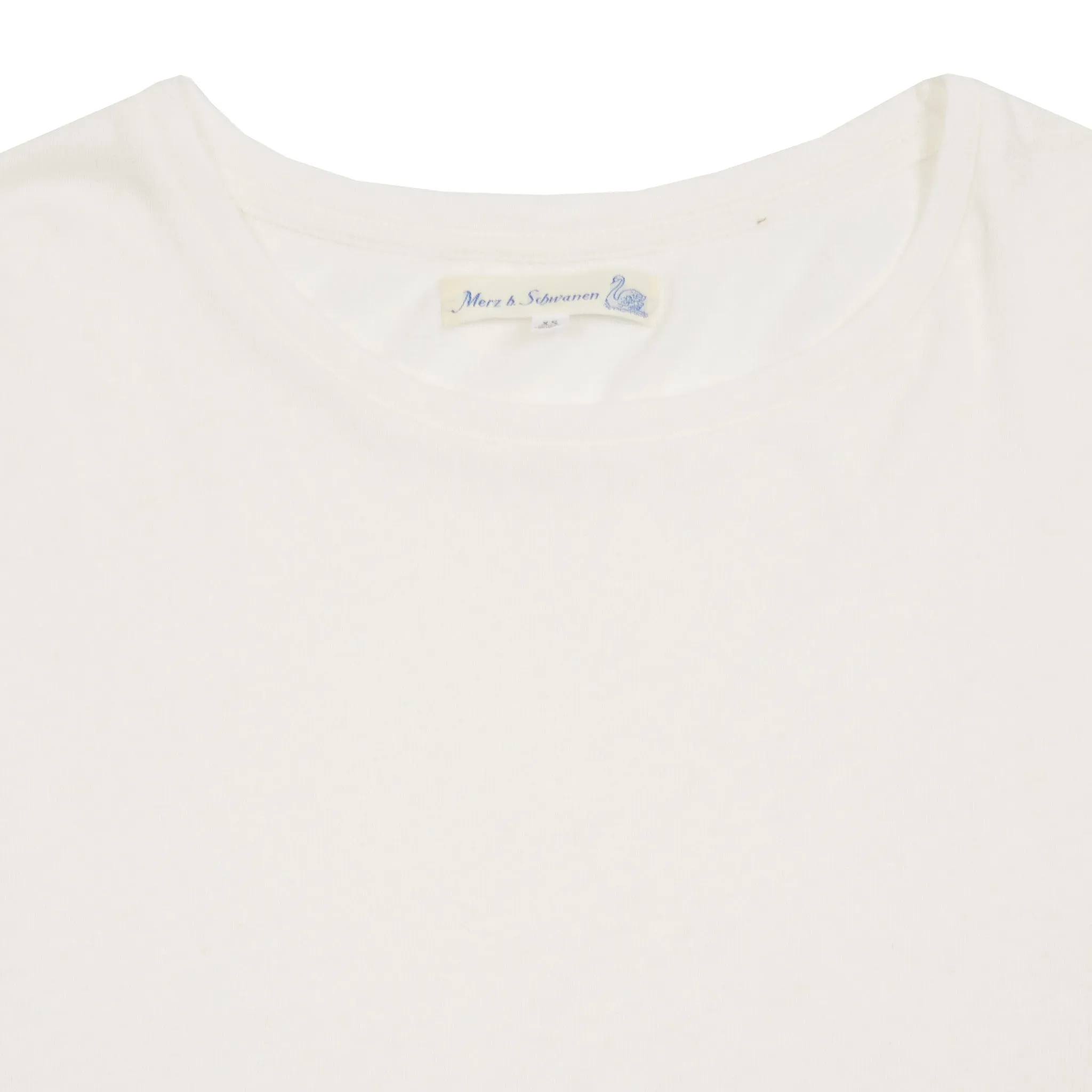 Merz b Schwanen Women's Cotton/Linen Long Sleeve T-shirt in White