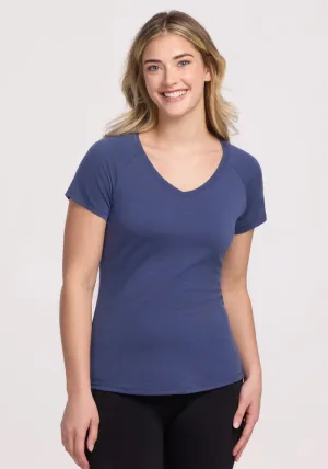 Mia V Neck - Blue Horizon