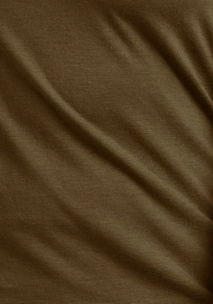 Mia V Neck - Olive Leaf