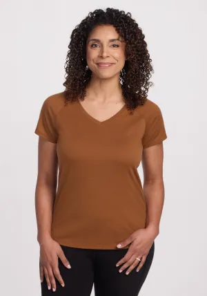 Mia V Neck - Sahara Dust