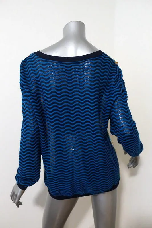 Missoni for Target Sweater Printed Chiffon-Front Chevron Knit Size Medium