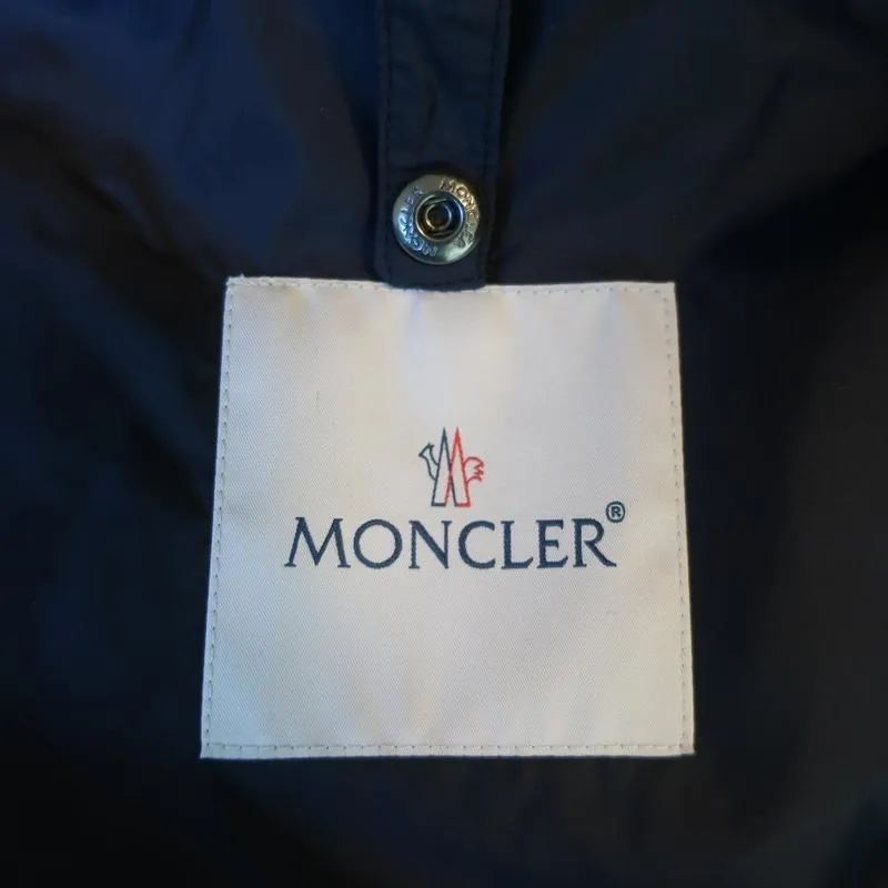 Moncler Euphemia Jacket Navy/Black Leopard Jacquard Size 0
