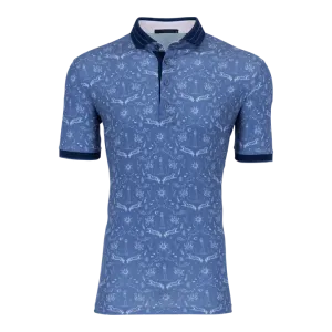 Montauk Curiosities Polo - Falcon Blue