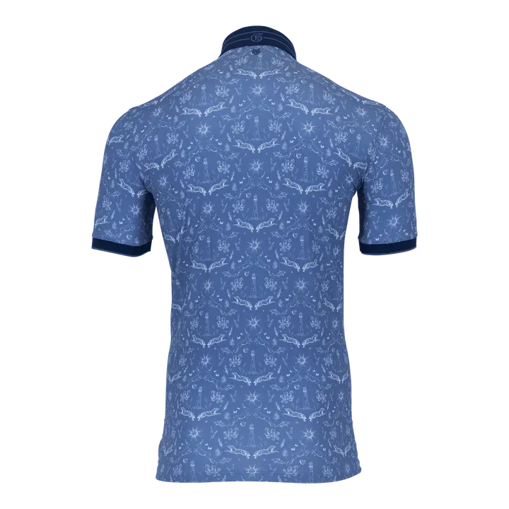 Montauk Curiosities Polo - Falcon Blue