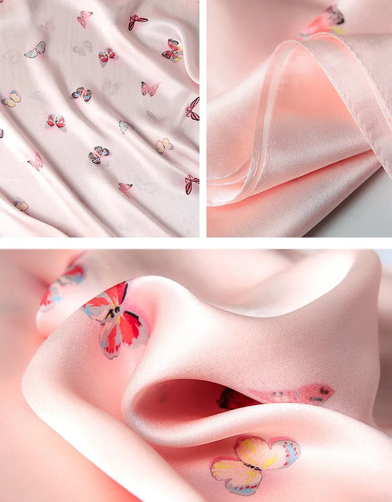 Mulberry Silk Scarf Shawl Wrap for Women Ladies Girls 53x170