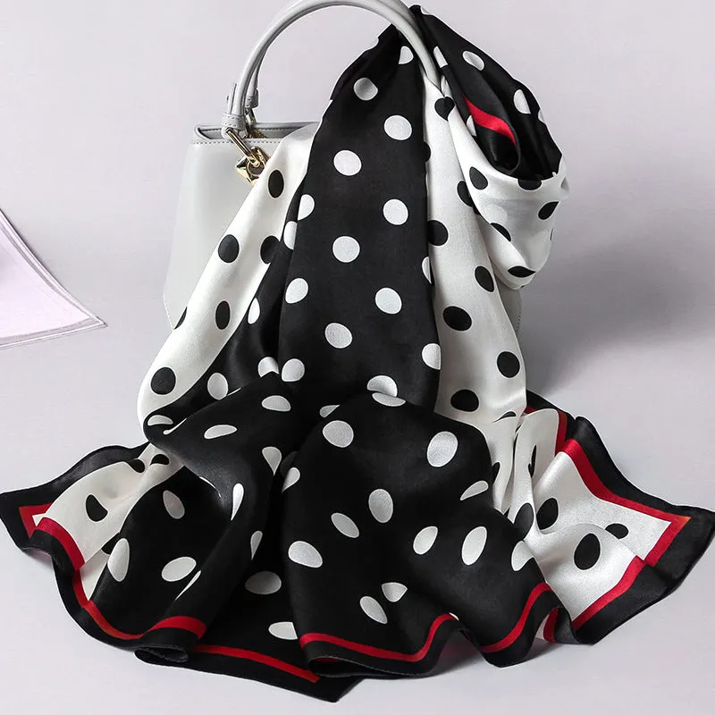 Mulberry Silk Scarf Shawl Wrap for Women Ladies Girls 53x170