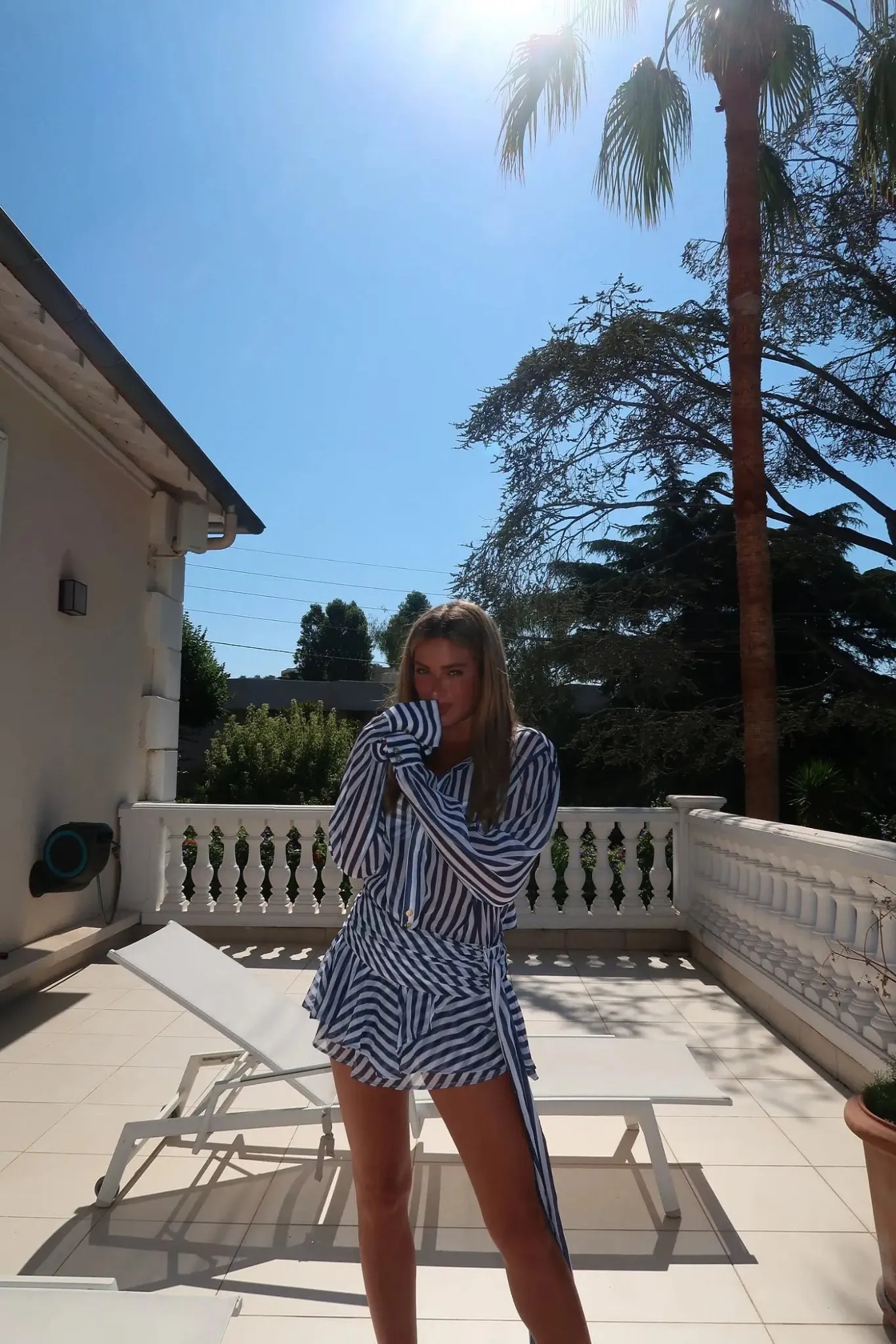Neomi Shirt in Ocean Stripes