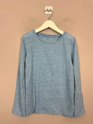 Next blue heather long sleeve T-shirt 7-8y