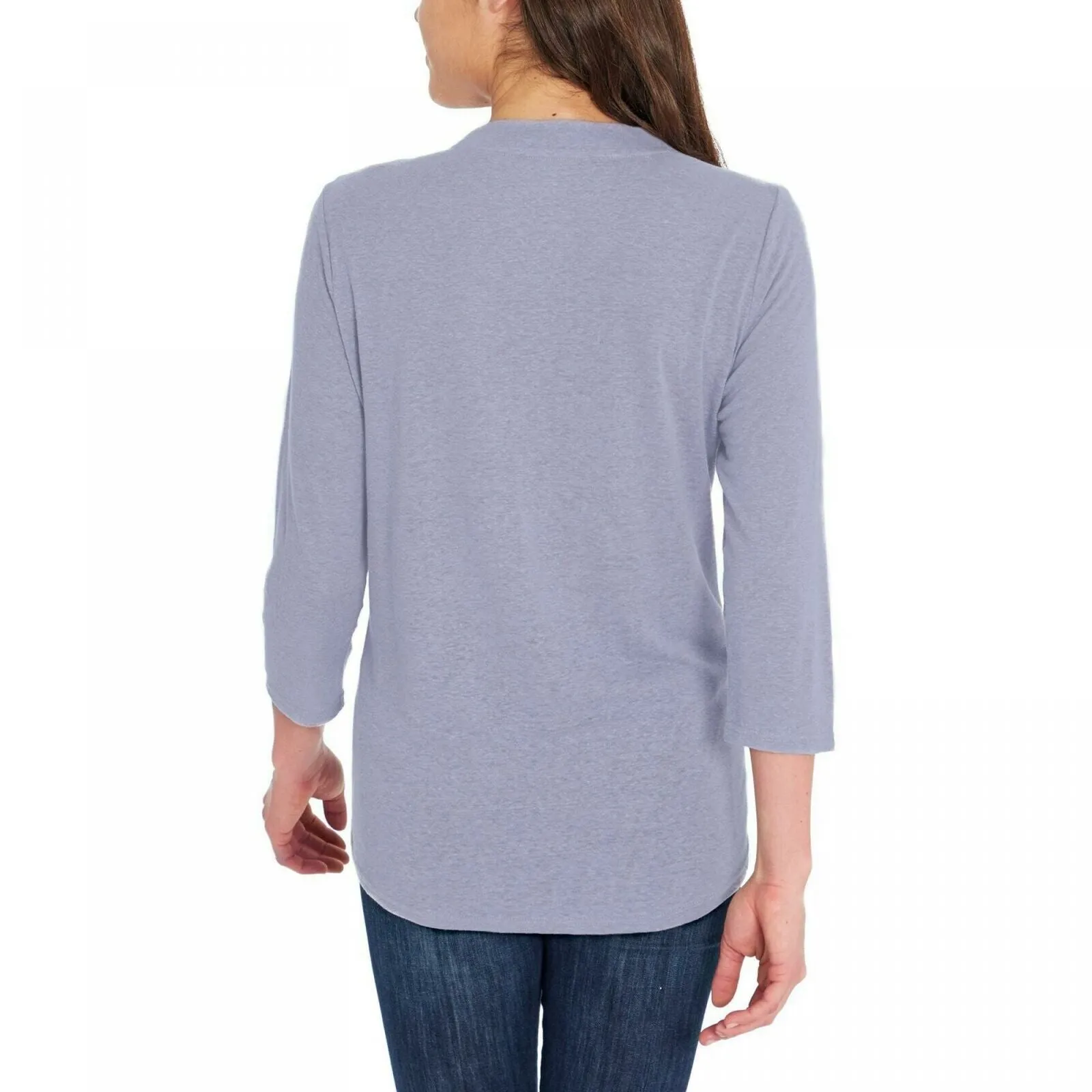 Orvis Women's 3/4 Sleeve V-Neck Linen Blend T-Shirt
