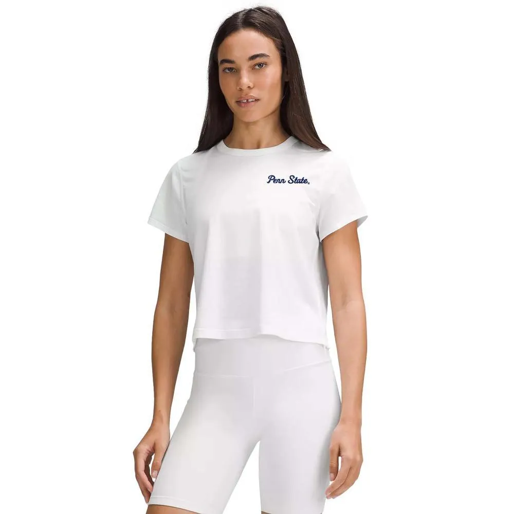 Penn State lululemon Women's Classic Cotton Script Cropped T-Shirt