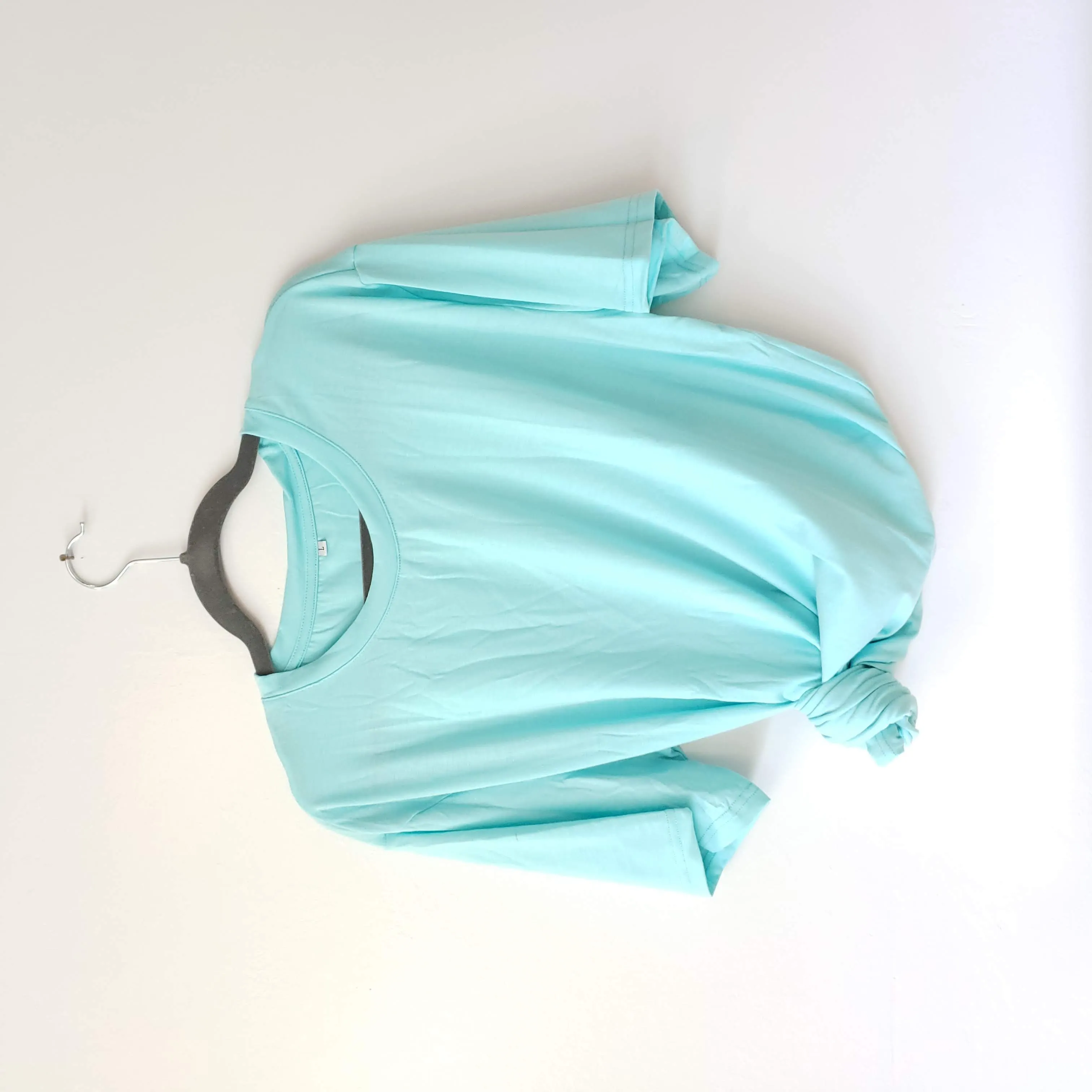 Polyester Short Sleeve Tee Shirt - Surf Blue