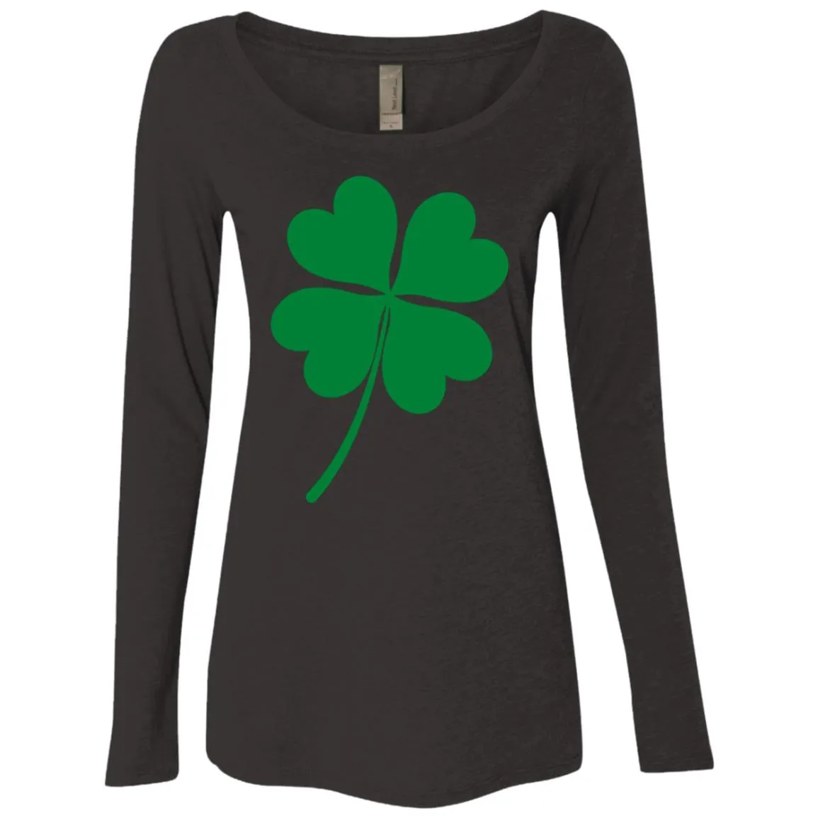 "Shamrock" Ladies' Triblend LS Scoop