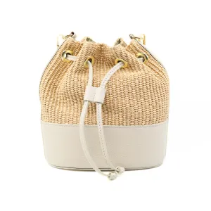 Raffia Bucket Ivory