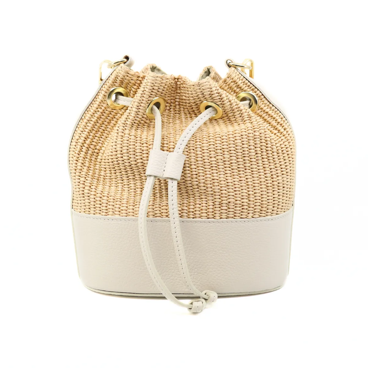 Raffia Bucket Ivory