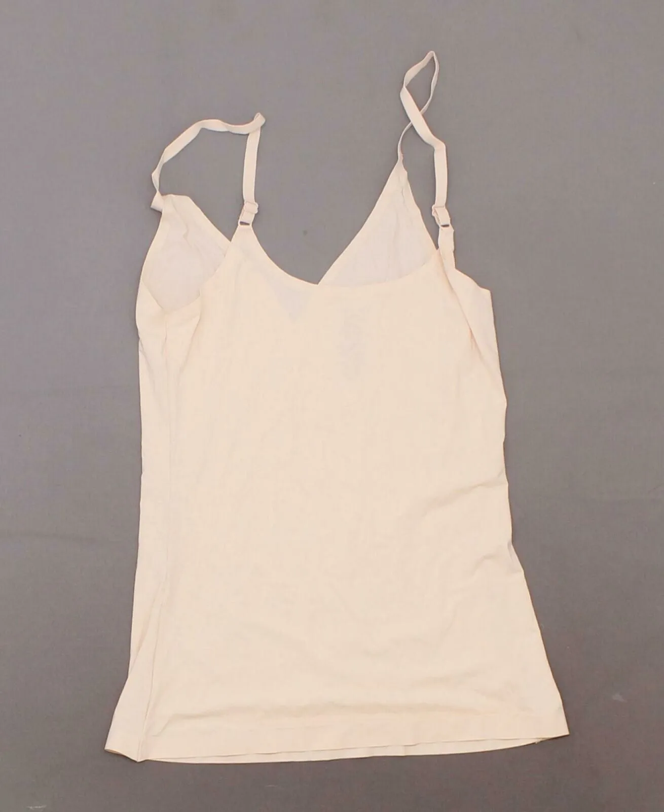 Rhonda Shear Lightweight Everyday V Neck Camisole Peachy Nude Medium