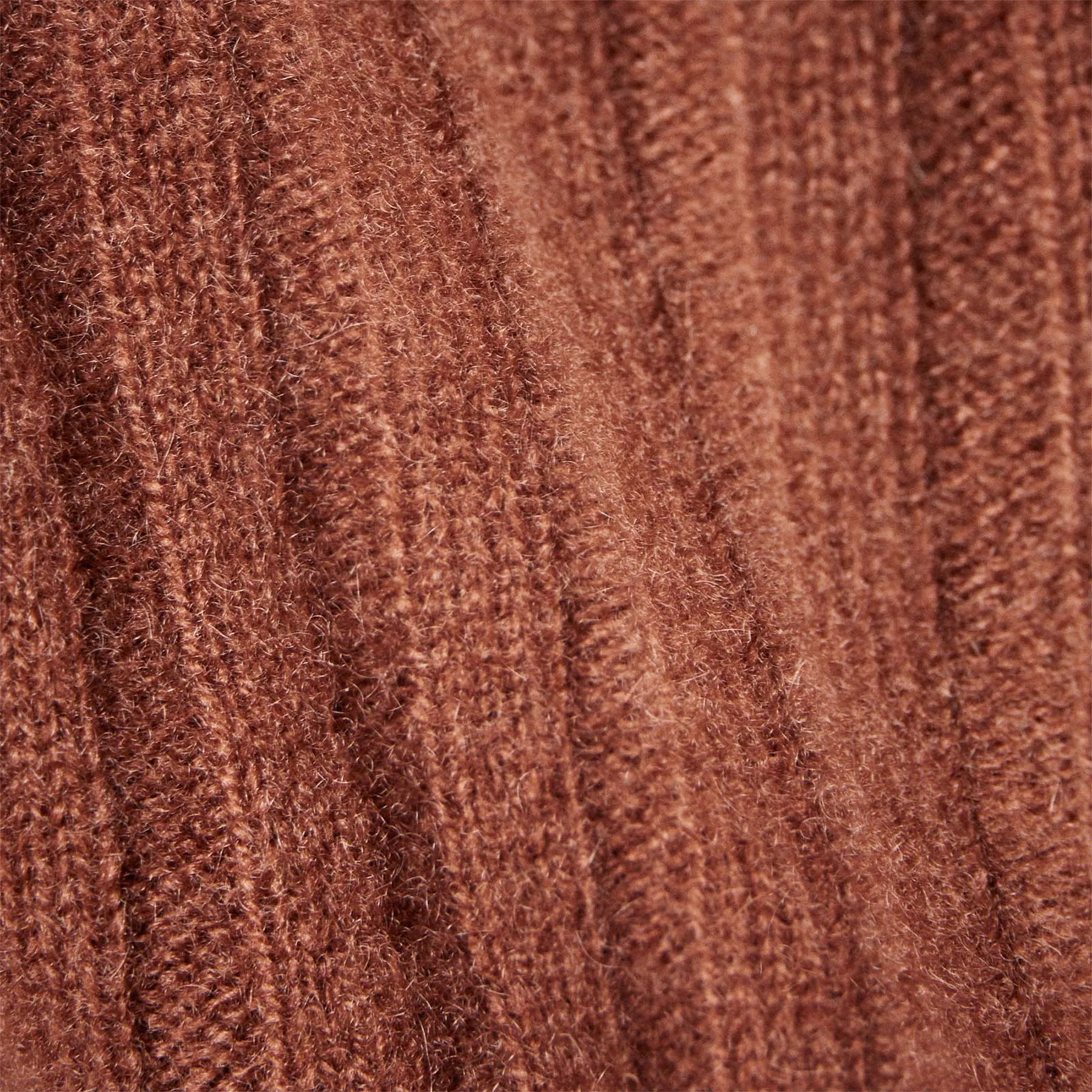 Ribbed Cashmere Cardigan - Goji