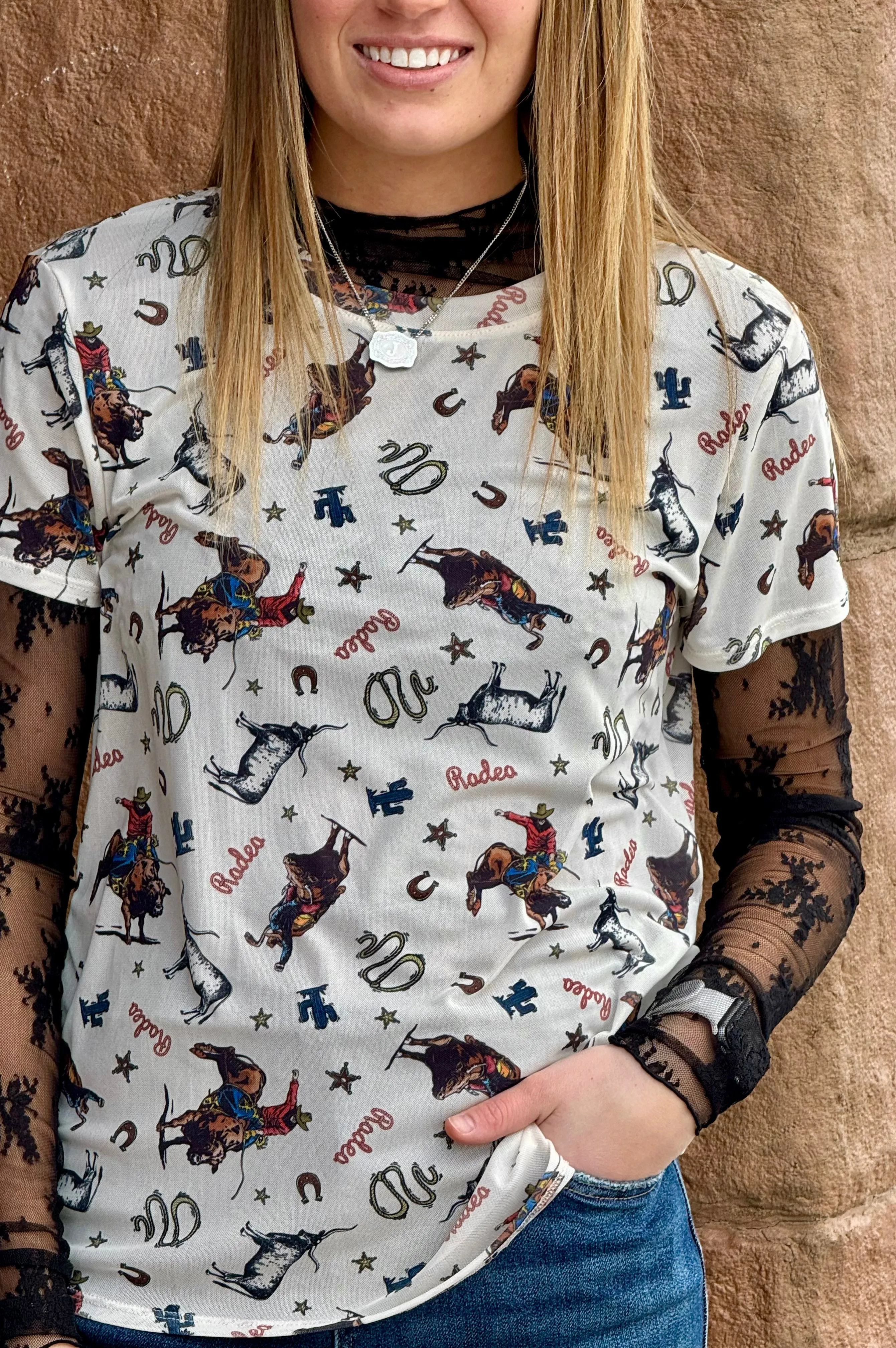 Rodeo Mesh Tee