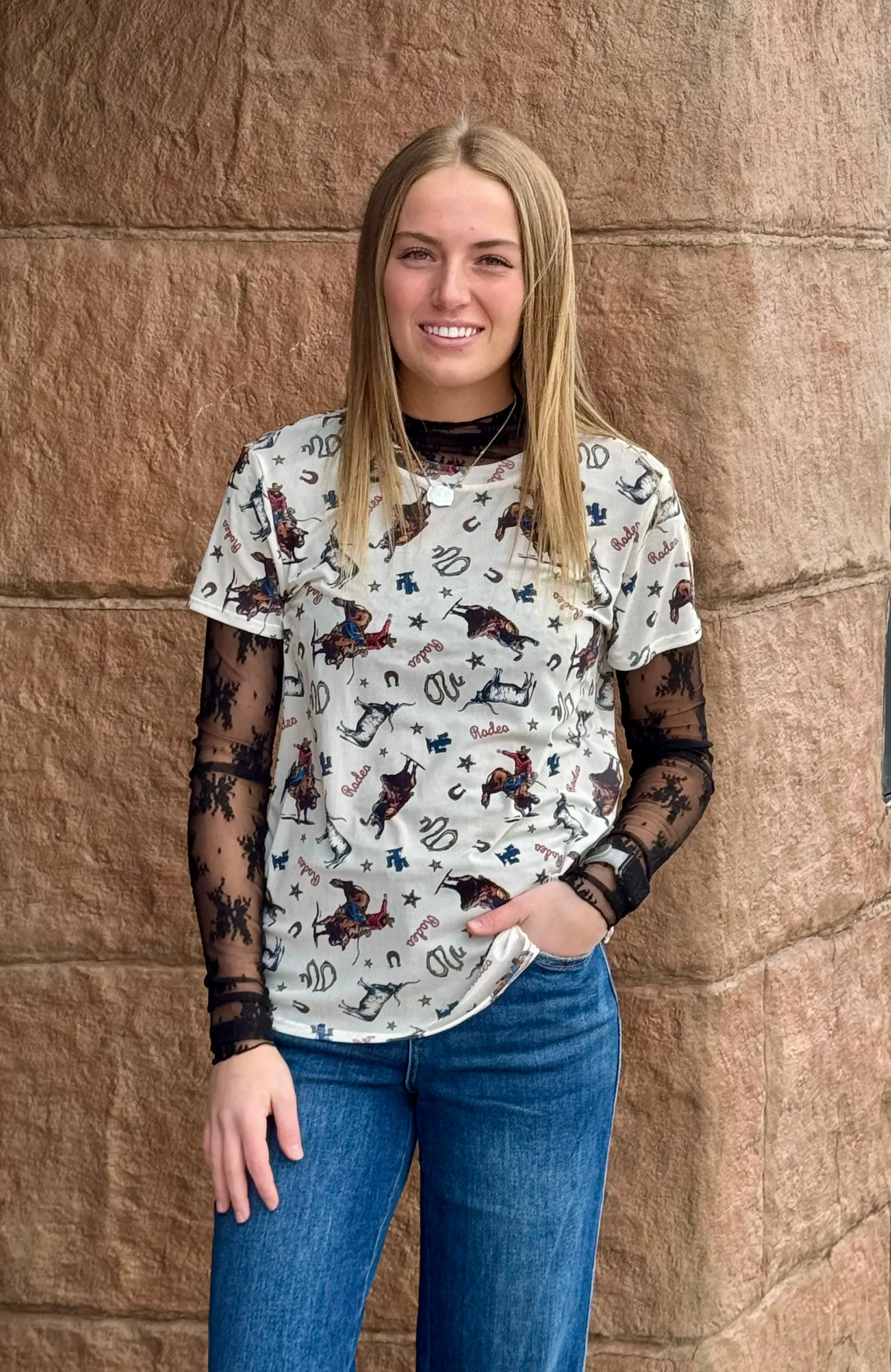 Rodeo Mesh Tee
