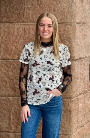 Rodeo Mesh Tee