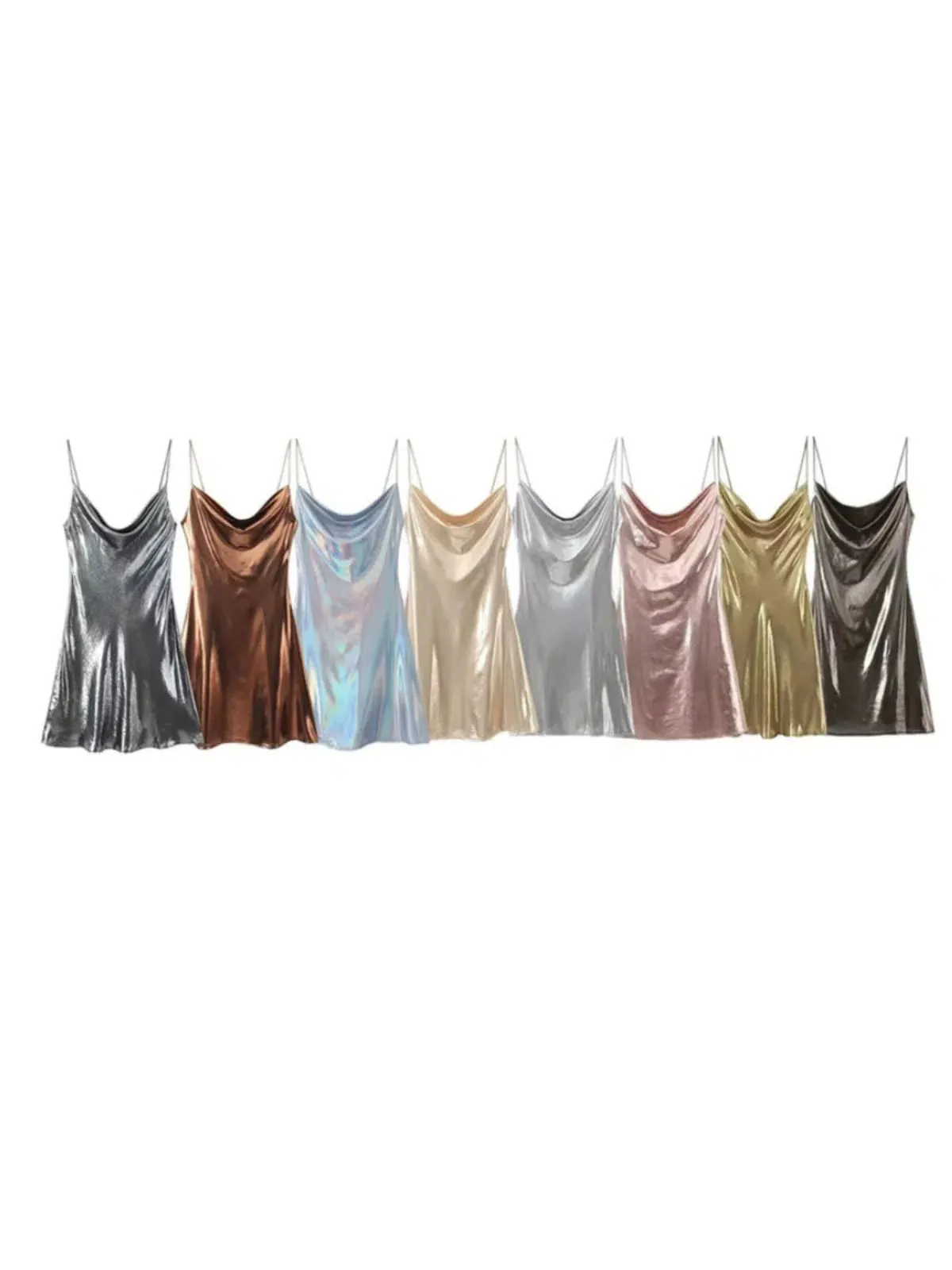 Satin Sleeveless Sundresses