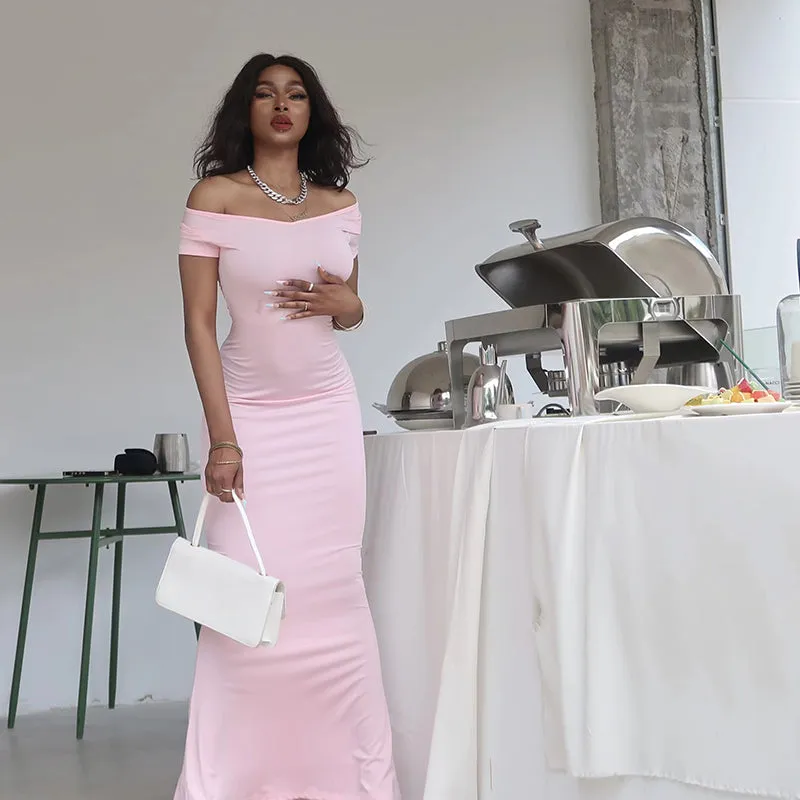 Satin Slip Sleeveless Backless Maxi Dress Women Y2k Summer Bodycon Elegant Sexy Outfits Ladies Birthday Party Club Sundress