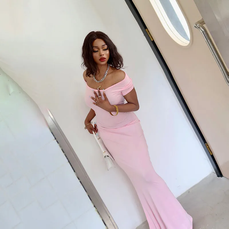 Satin Slip Sleeveless Backless Maxi Dress Women Y2k Summer Bodycon Elegant Sexy Outfits Ladies Birthday Party Club Sundress