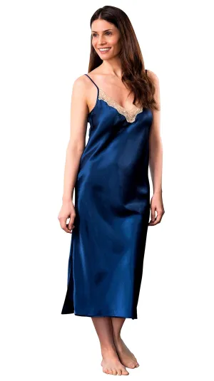 Shadowline Nightgown Slip Satin Charmeuse Ballet Length