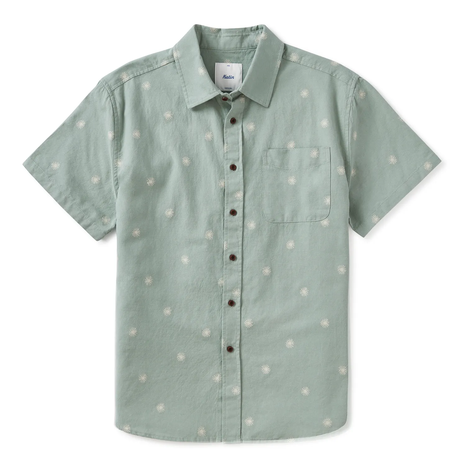 Shine Short Sleeve Button Down Shirt