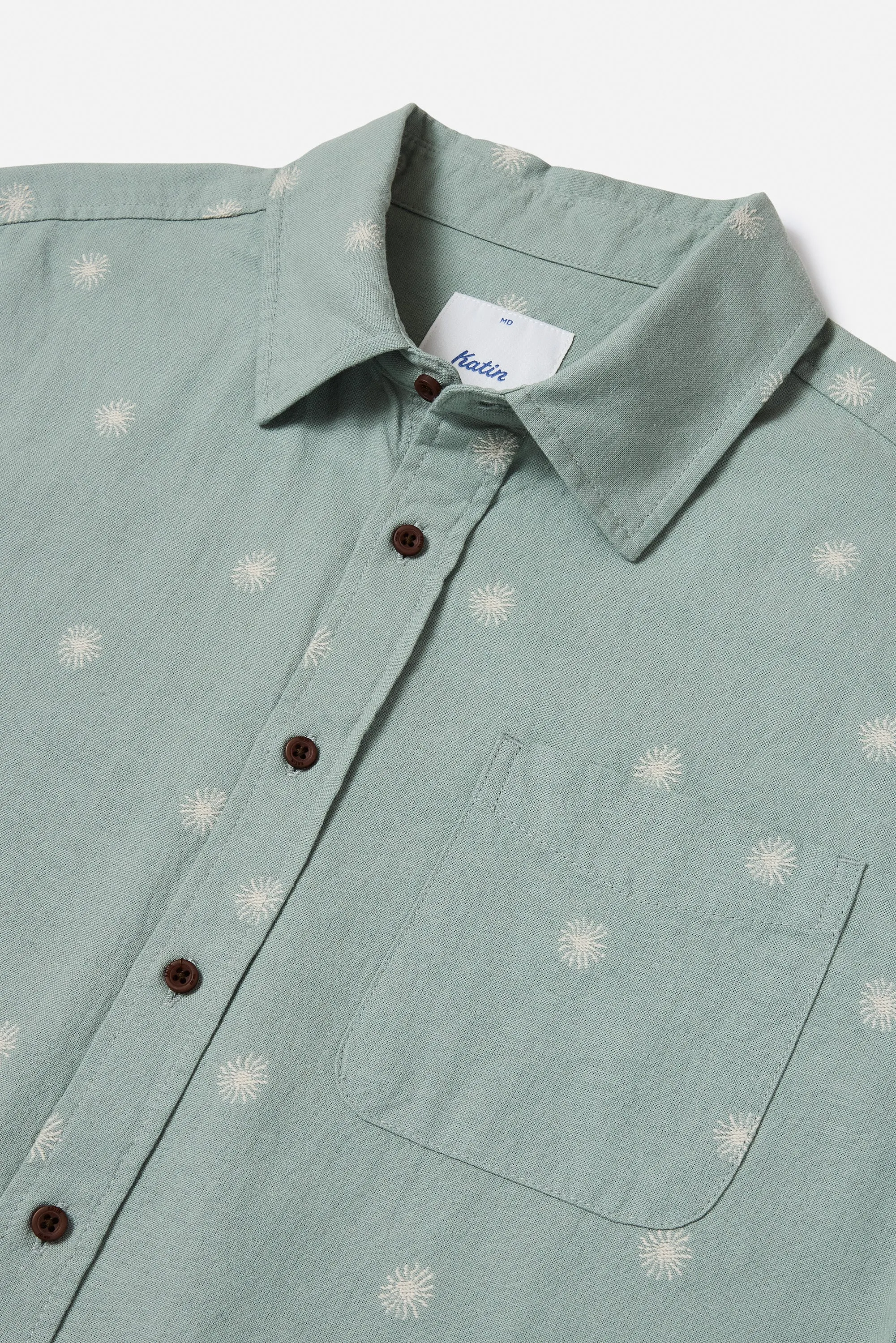 Shine Short Sleeve Button Down Shirt