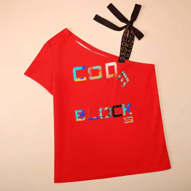 Shoulder Strap Bow Short Sleeve
