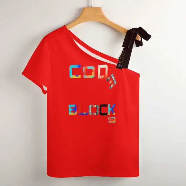 Shoulder Strap Bow Short Sleeve