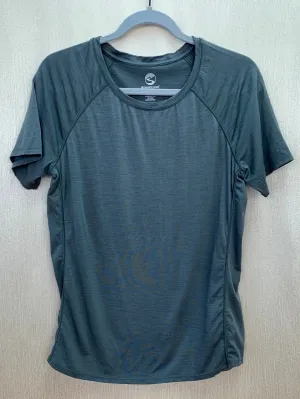 SHOWERS PASS dark grey Short Sleeve Apex Merino Wool Tech Top - L