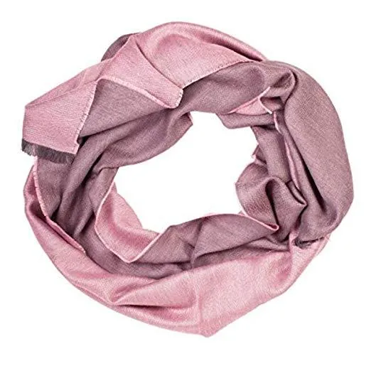 Silk & Alpaca Blend Pink Scarf