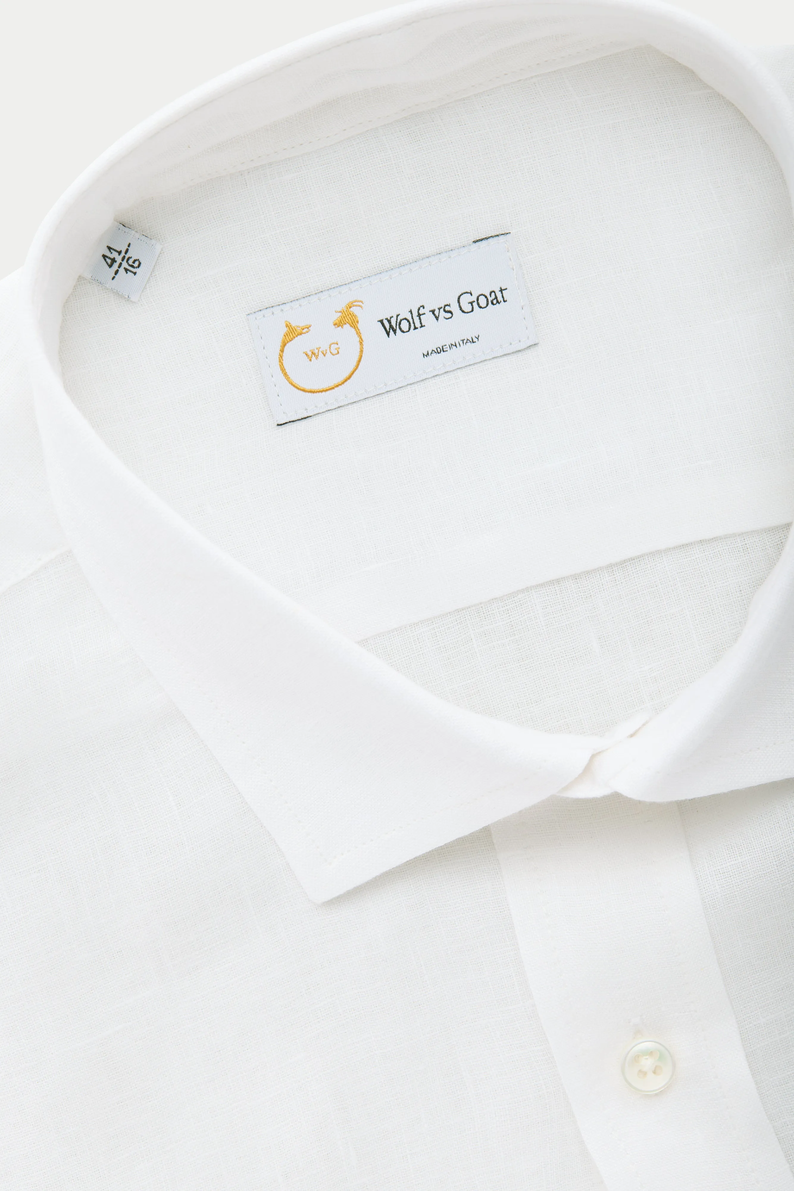 Slim Long Sleeve Linen Shirt White