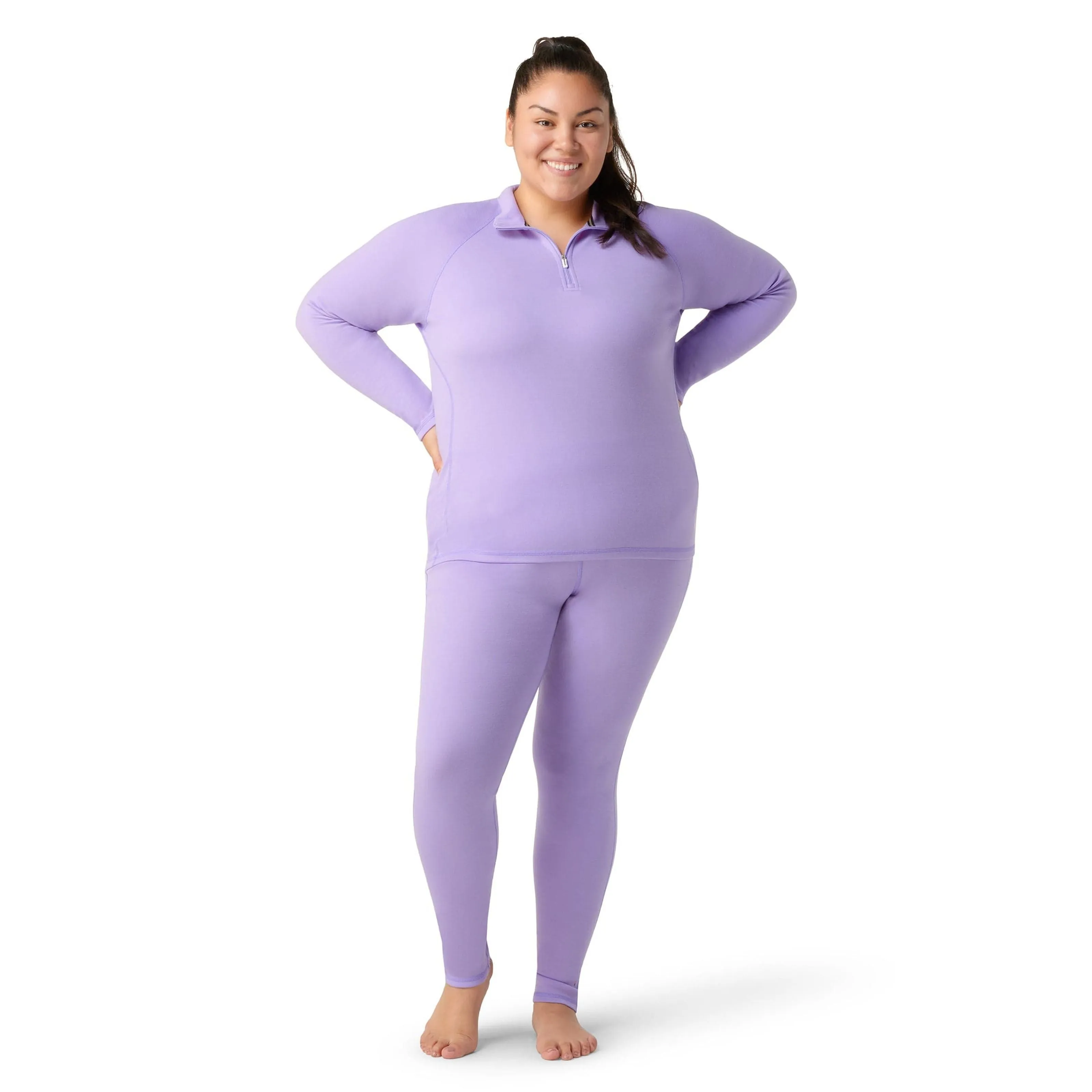 Smartwool Womens Classic Thermal Merino Base Layer 1/4 Zip Plus - Clearance