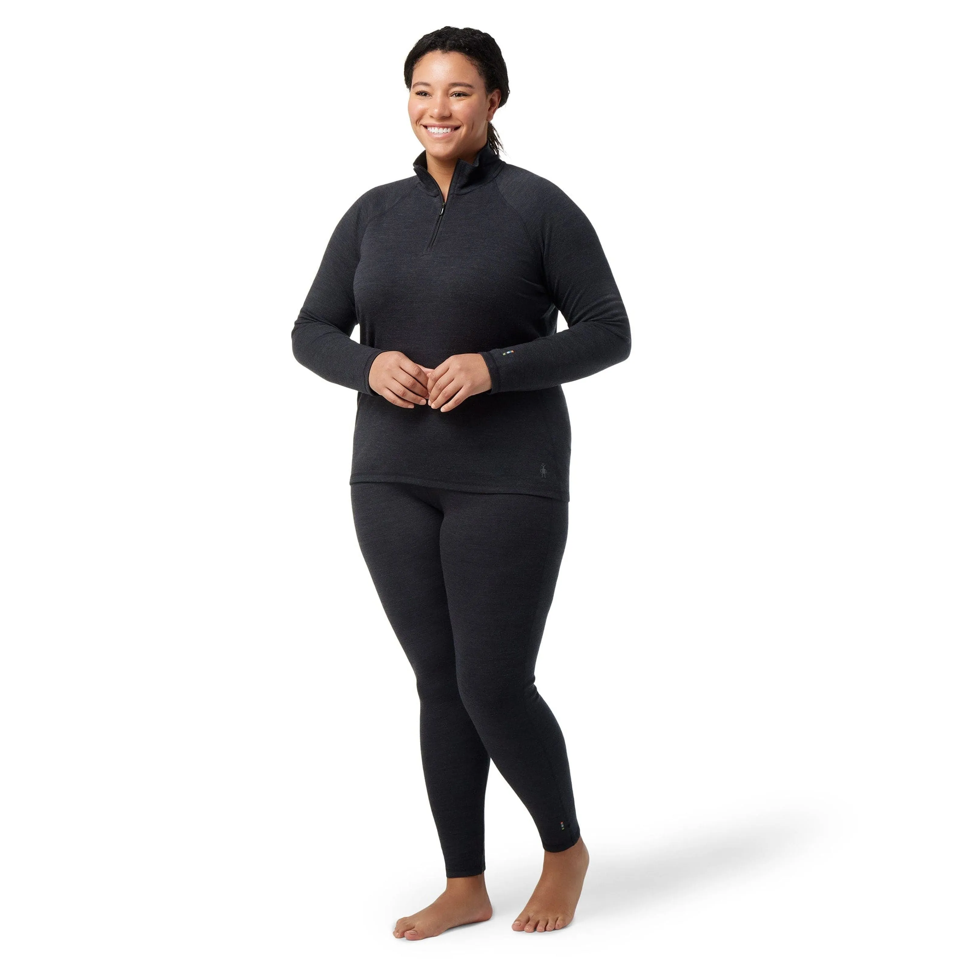 Smartwool Womens Classic Thermal Merino Base Layer 1/4 Zip Plus - Clearance