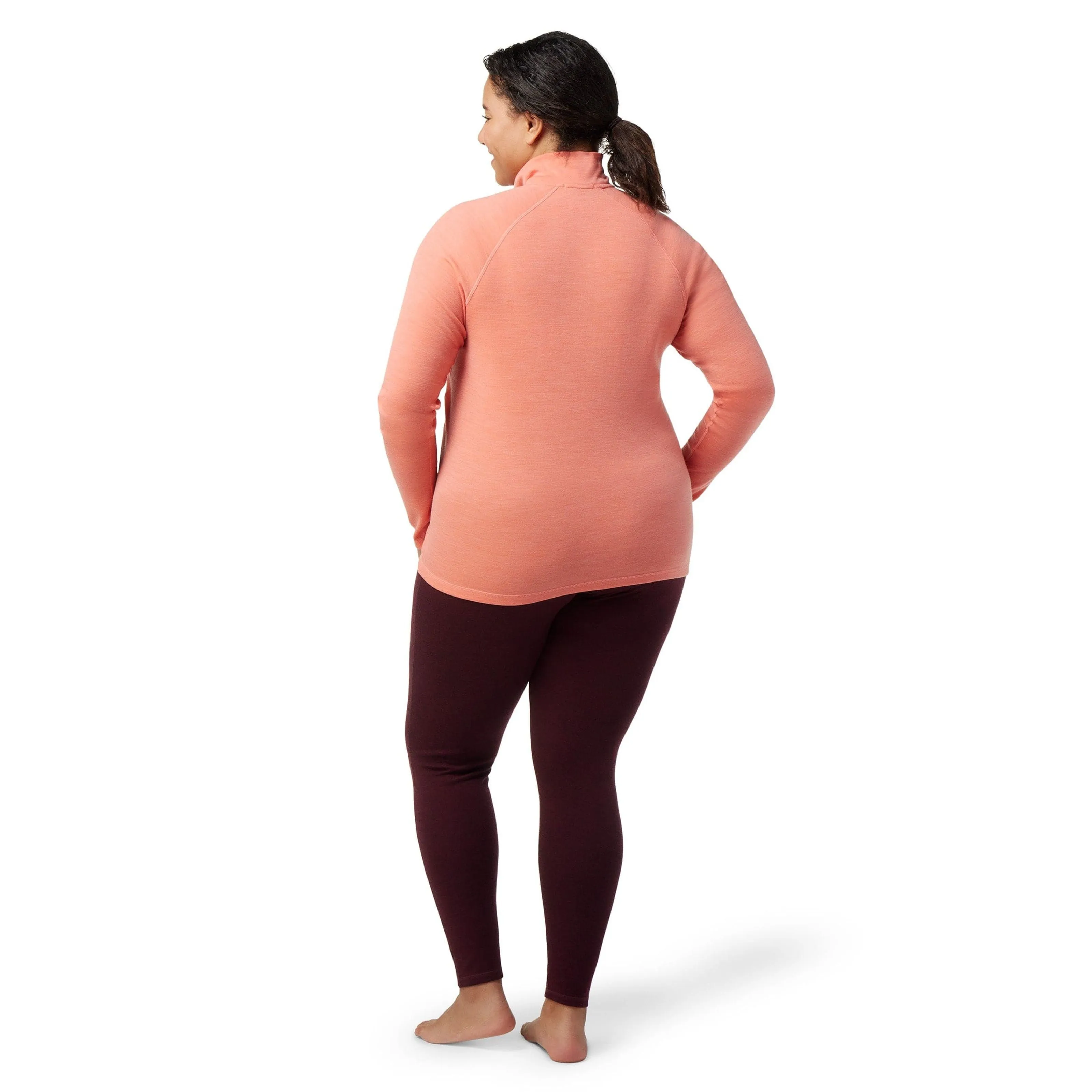 Smartwool Womens Classic Thermal Merino Base Layer 1/4 Zip Plus - Clearance