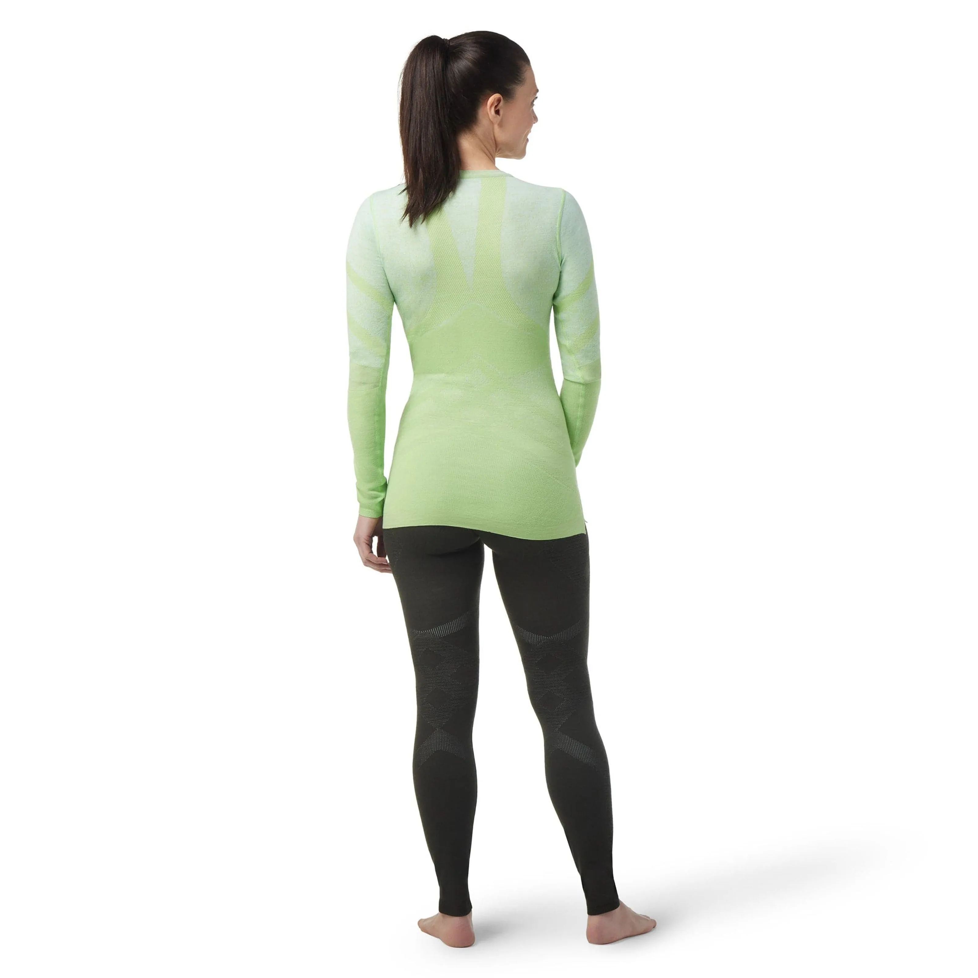 Smartwool Womens Intraknit Thermal Merino Base Layer Pattern Crew