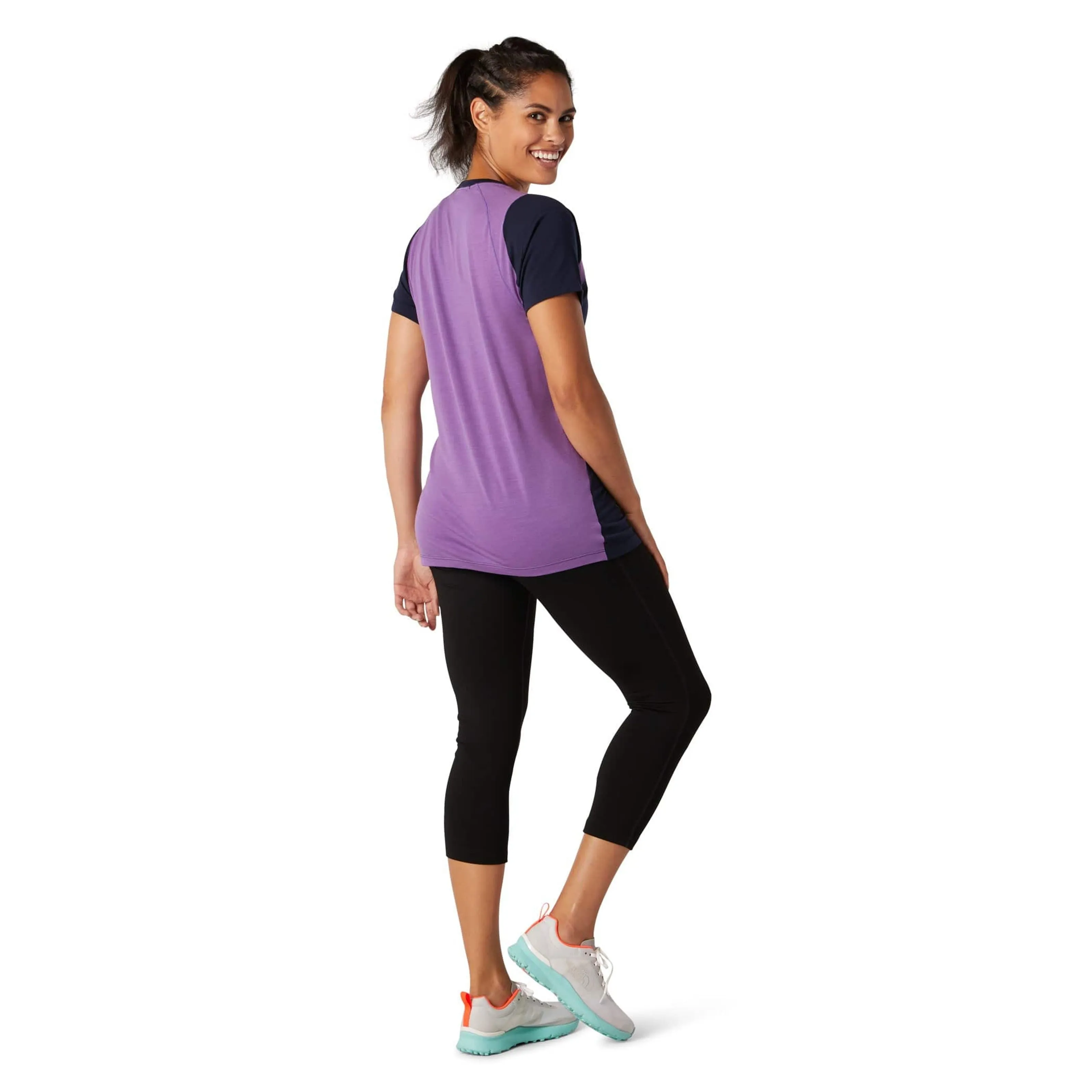 Smartwool Womens Merino 150 Base Layer Colorblock Short-Sleeve