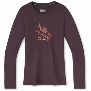 Smartwool Womens Merino Sport 150 Chair Lift Long-Sleeve Graphic Tee