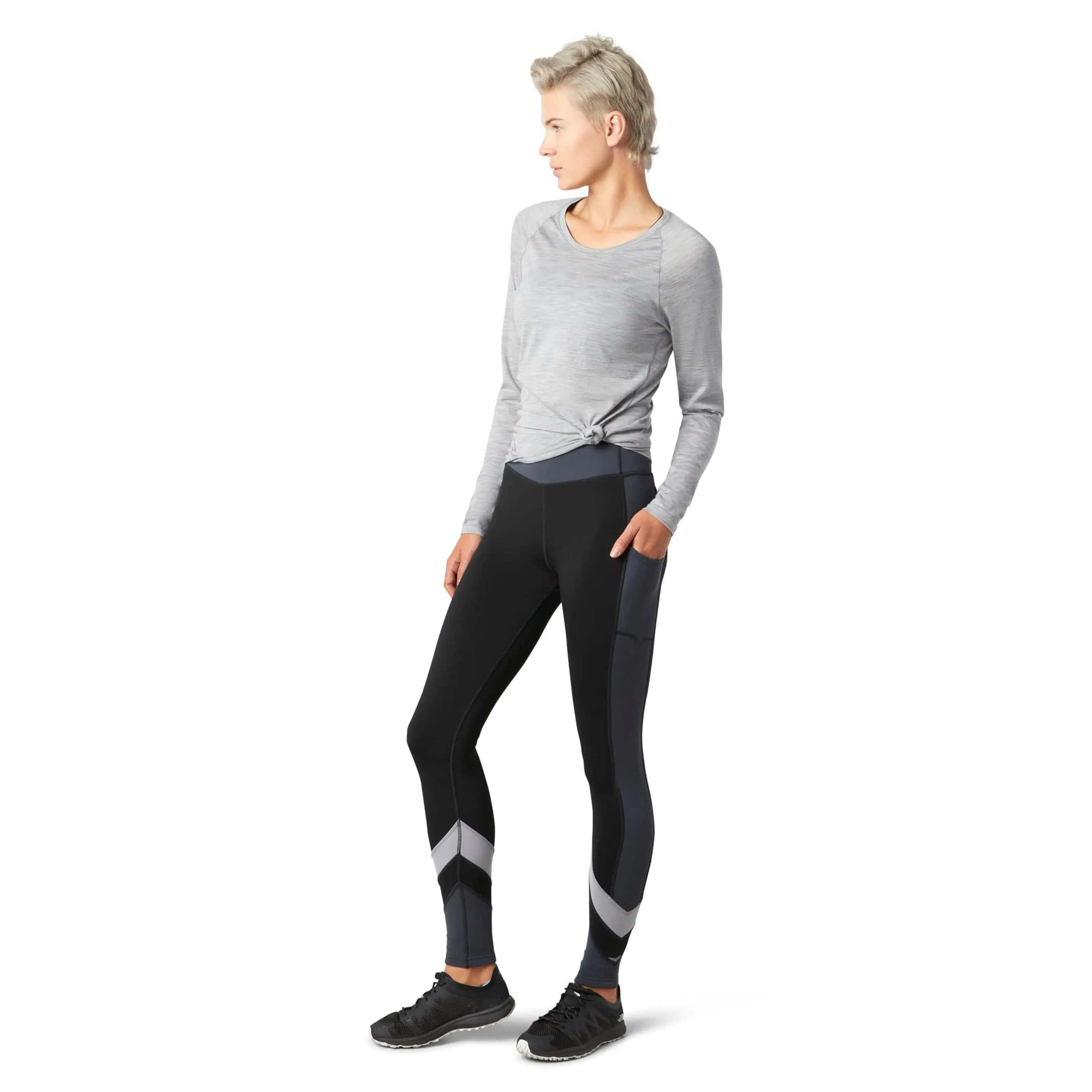 Smartwool Womens Merino Sport Fleece Colorblock Leggings
