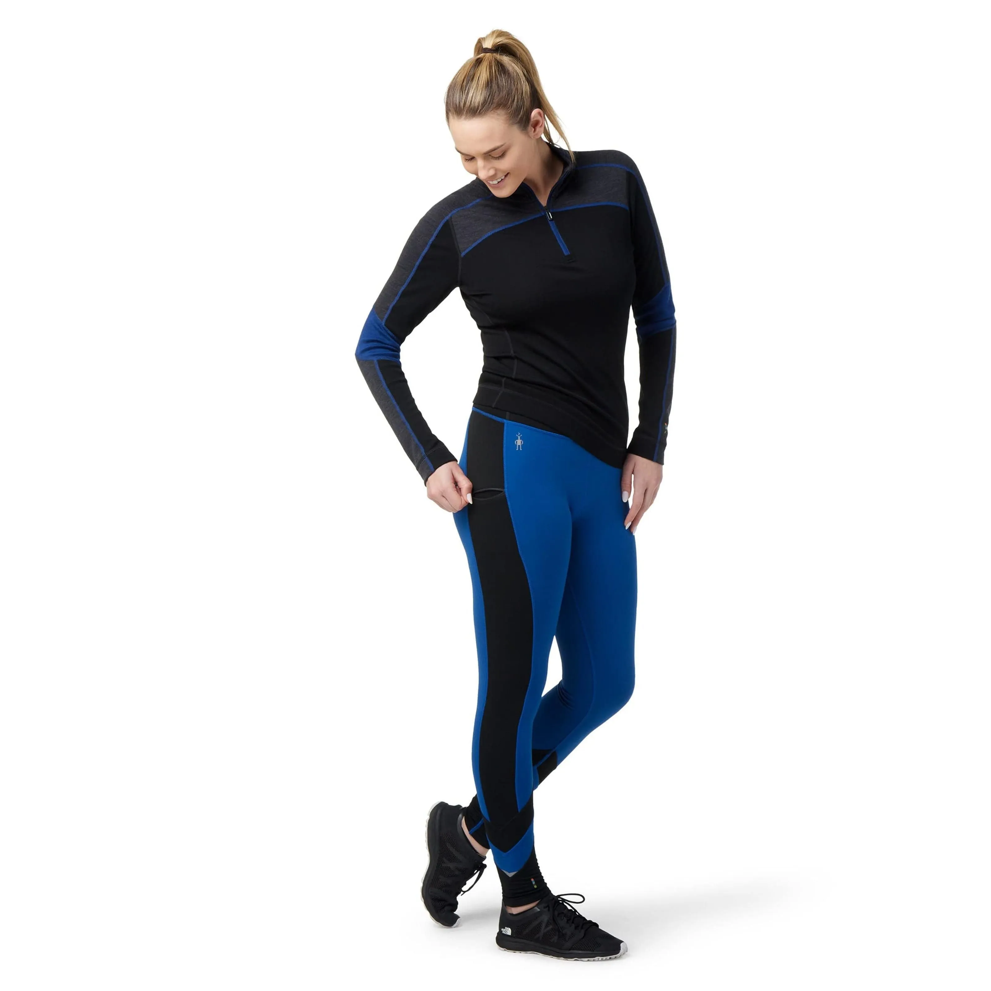 Smartwool Womens Merino Sport Fleece Colorblock Leggings