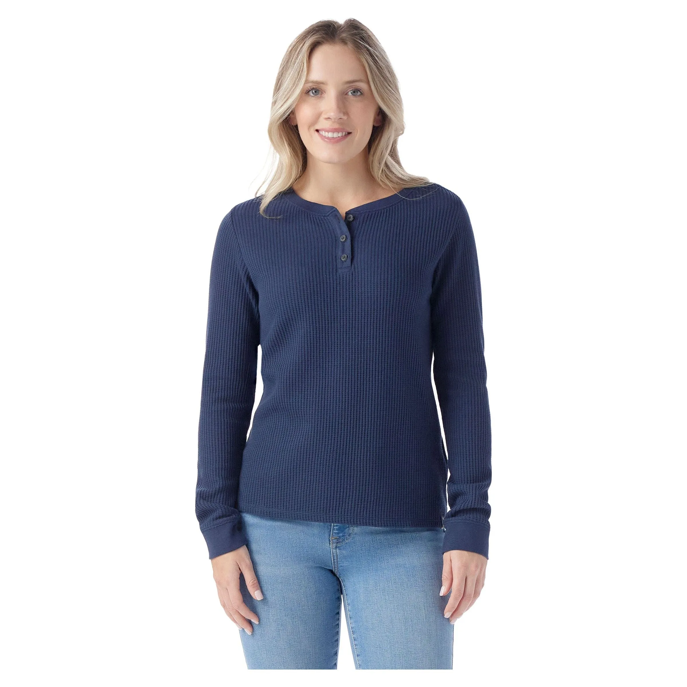 Smartwool Womens Waffle Long Sleeve Henley