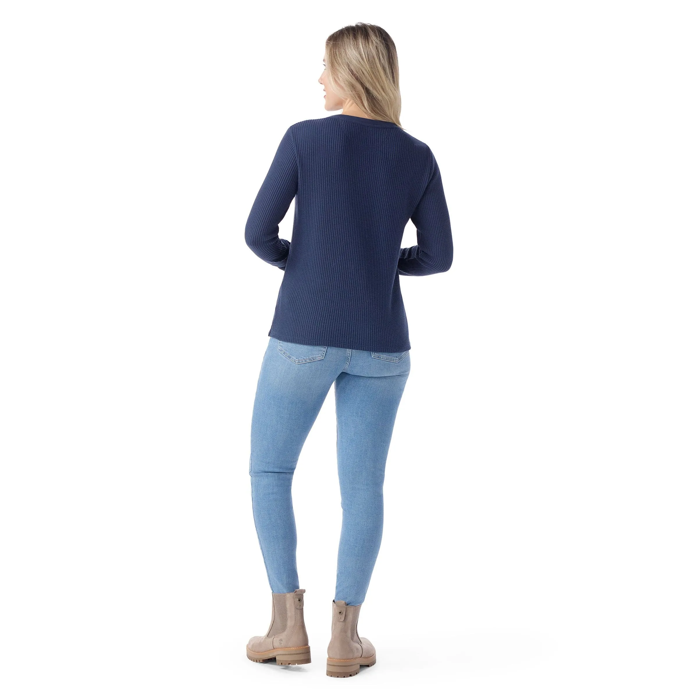 Smartwool Womens Waffle Long Sleeve Henley