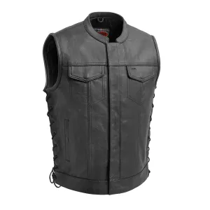 Sniper Men's Motorcycle Leather Vest - Extreme Biker Leather