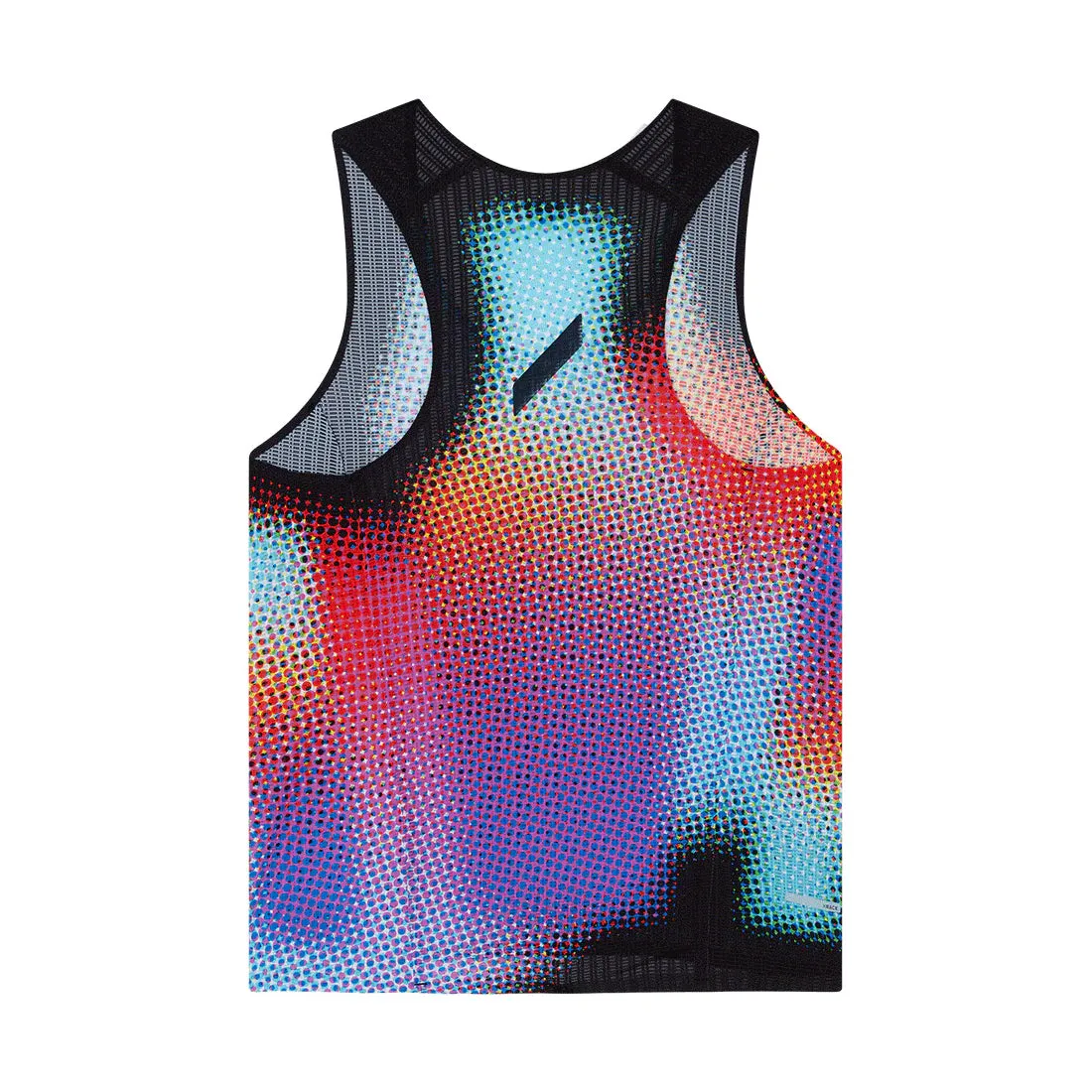 Soar Women's Race Vest Black Rainbow Dot
